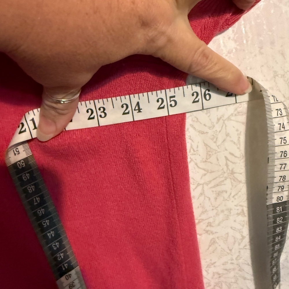 Appleseed's Soft Vibrant Pink Cozy Knit Top, Sz 2X - Picture 5 of 6